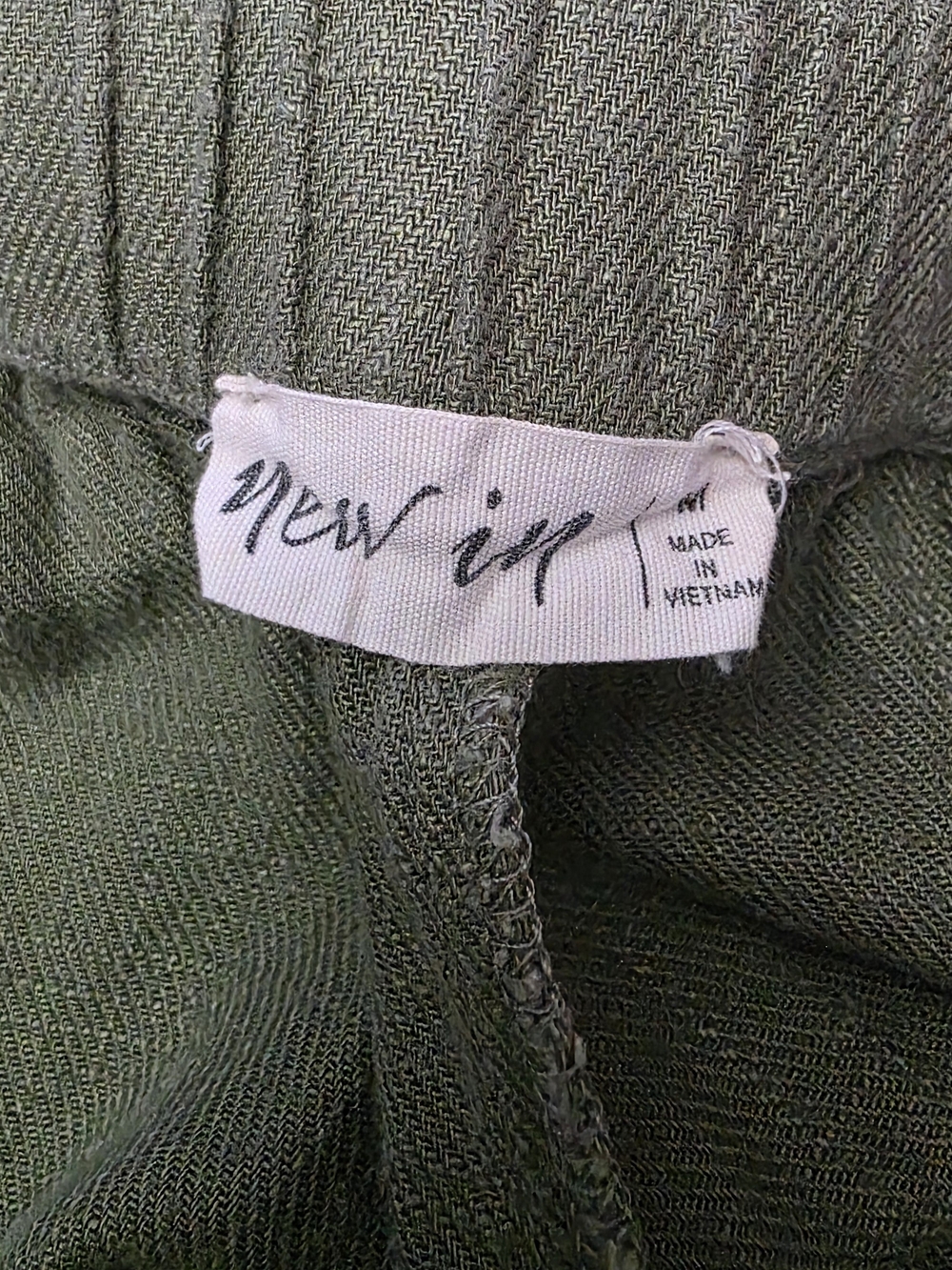 Relaxed Olive Drawstring Joggers for Women - Picture 12 of 14